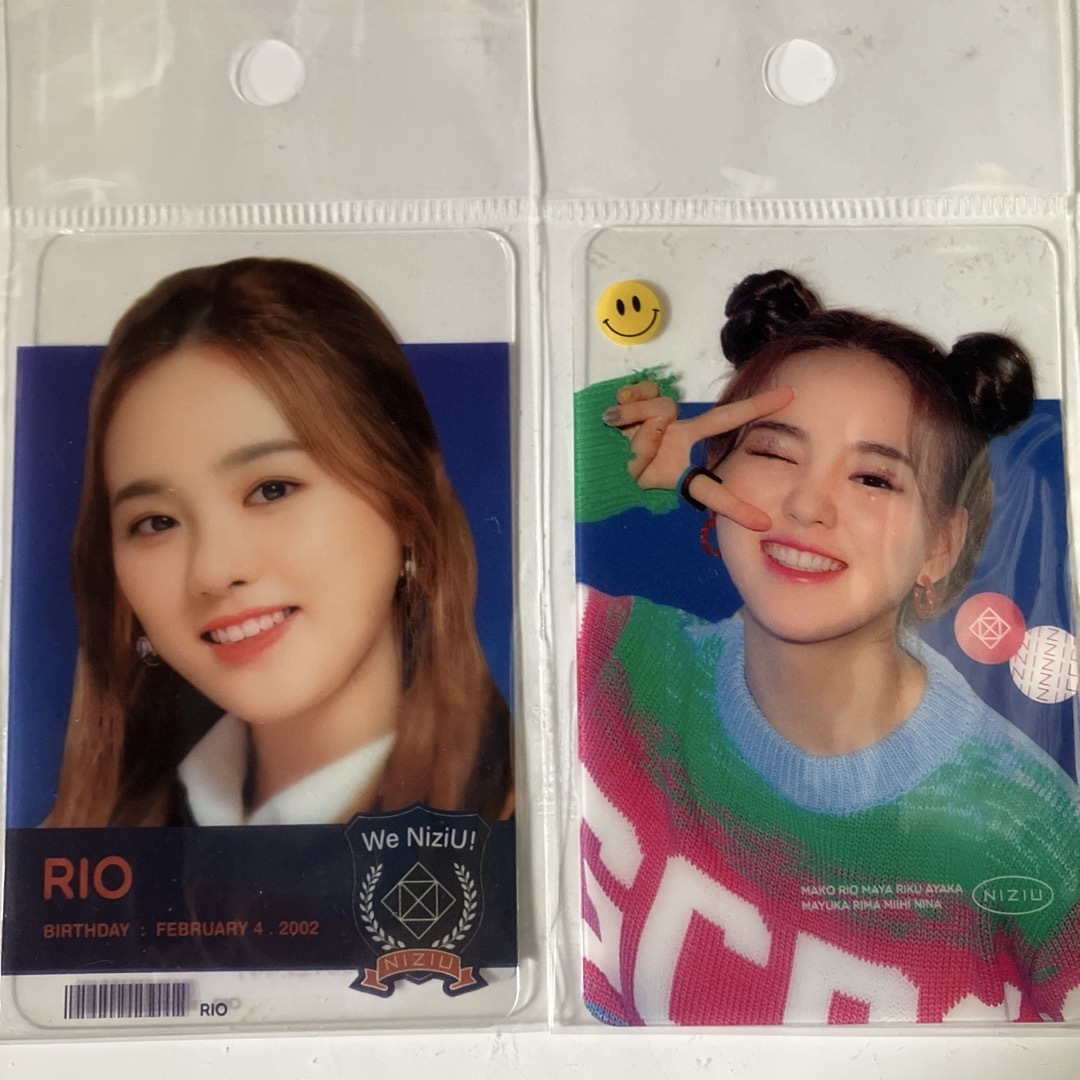 NiziU - 新品未使用2枚セット NiziU リオ クリアカード トレカ 8.5×5.5