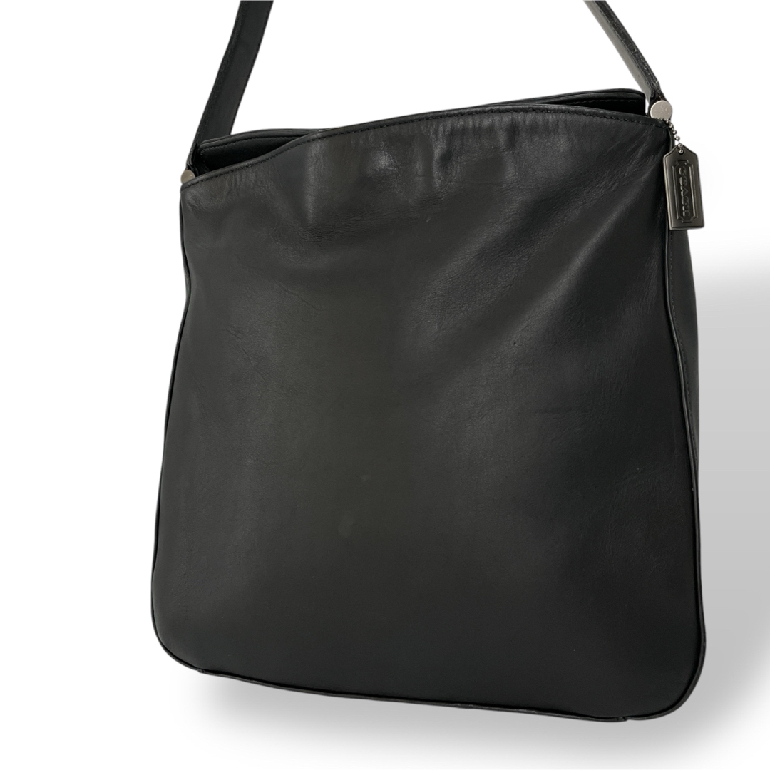 COACH - COACH オールドコーチ ワンショルダーバッグ 大容量 黒 レザー