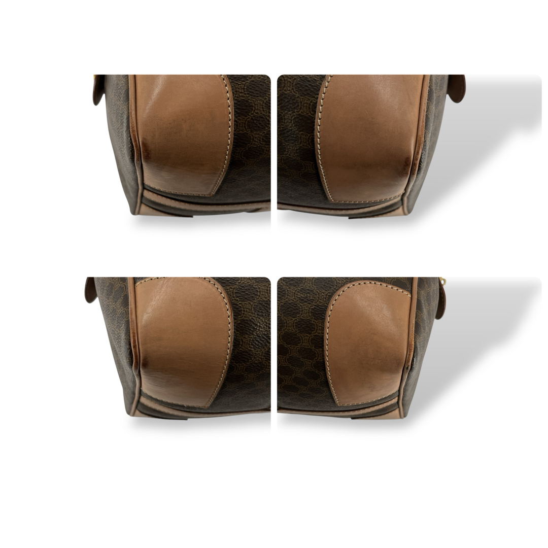 CELINE - 良品 オールド セリーヌ ボストンバッグ トリオンフ マカダム