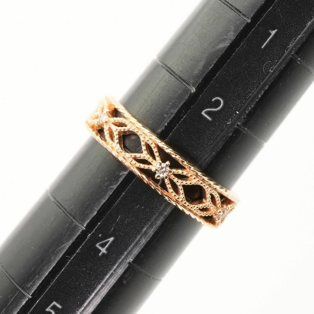 agete - アガット 透かし ピンキー K10 リング/24-4665Sの通販 by