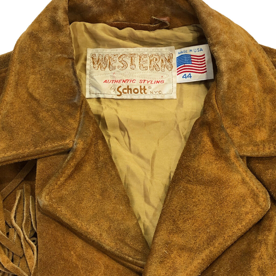 schott - 70年代 USA製 Schott ショット WESTERN スエードレザー