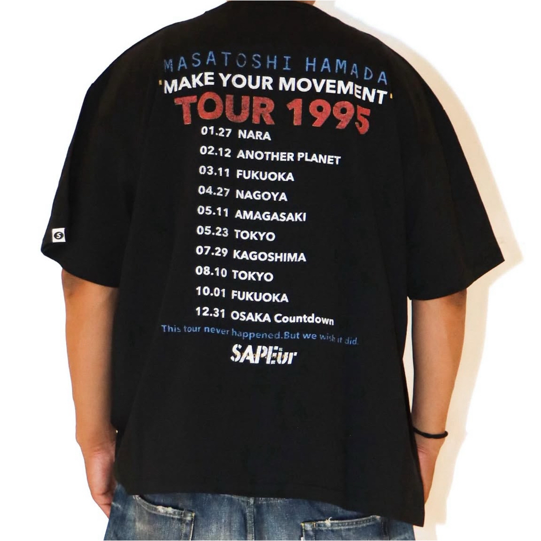 SAPEur サプール 浜田雅功 Tシャツ ブラック XLの通販 by rin｜ラクマ