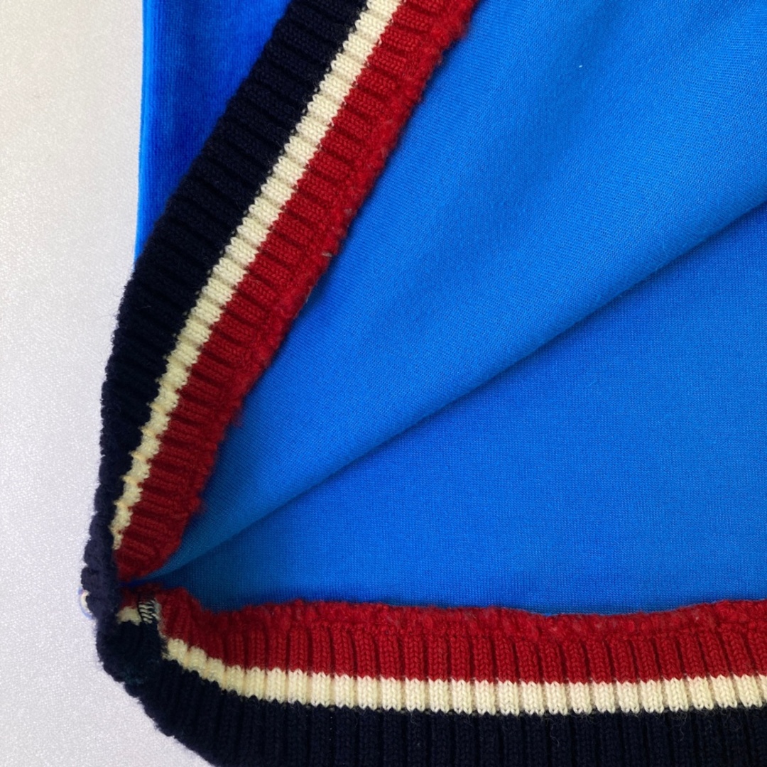 サイズ：40 ARCHIVIO アルチビオ 袖切替 半袖ベロアニット ブルー系