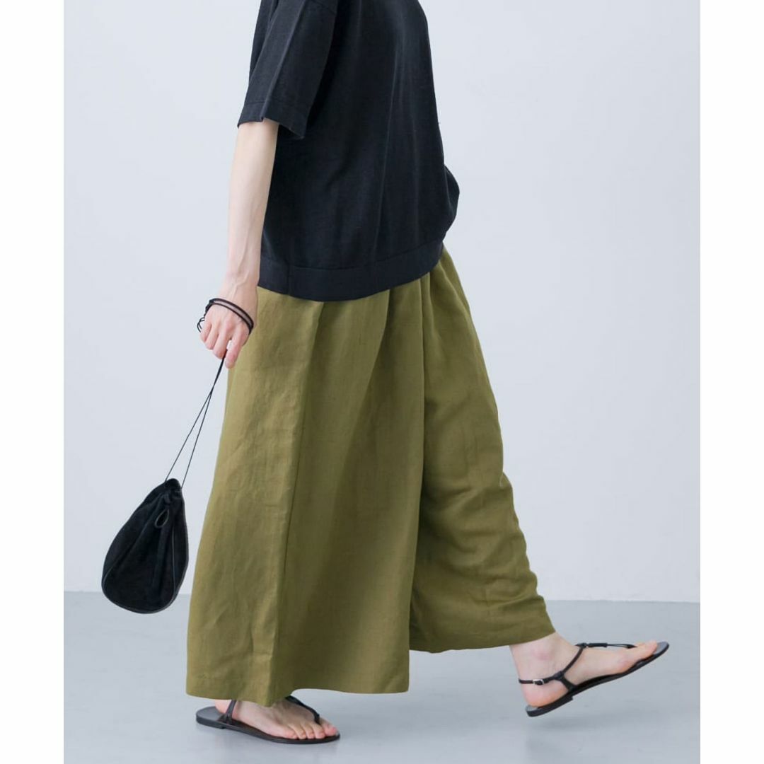 かぐれ - 2025 春夏新作 かぐれ kagure リネンレーヨンワイドギャザー