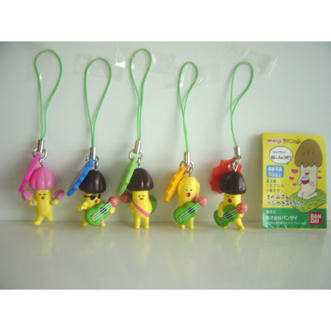 ♯Ghg10IZ きのこの山 きの山さん つぶやき ストラップ 全5種の通販 by