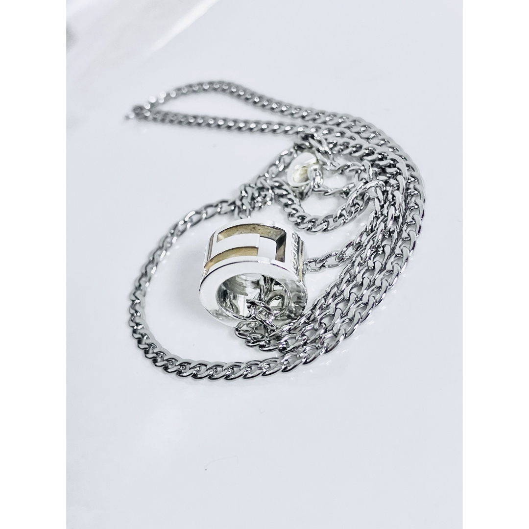 超美品】GUCCI ネックレス トップ＋社外チェーン SV925 男女兼用