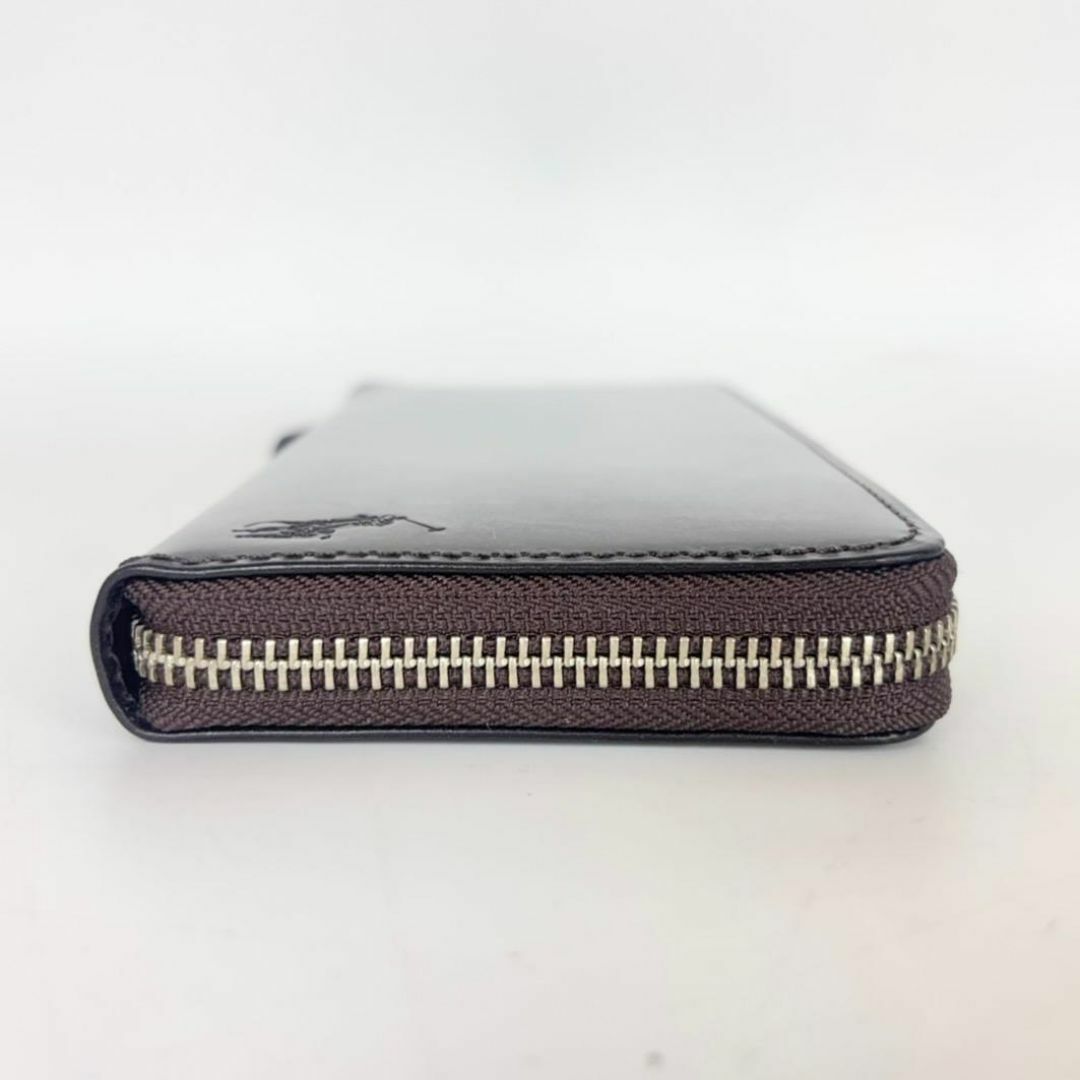 未使用】 ポロラルフローレン ラウンドジップ 長財布 P-225BR