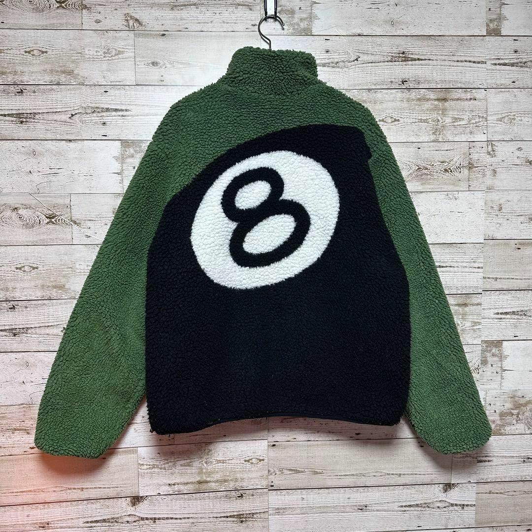 STUSSY - 【極美品】STUSSY リバーシブル ボアジャケット フリース 8