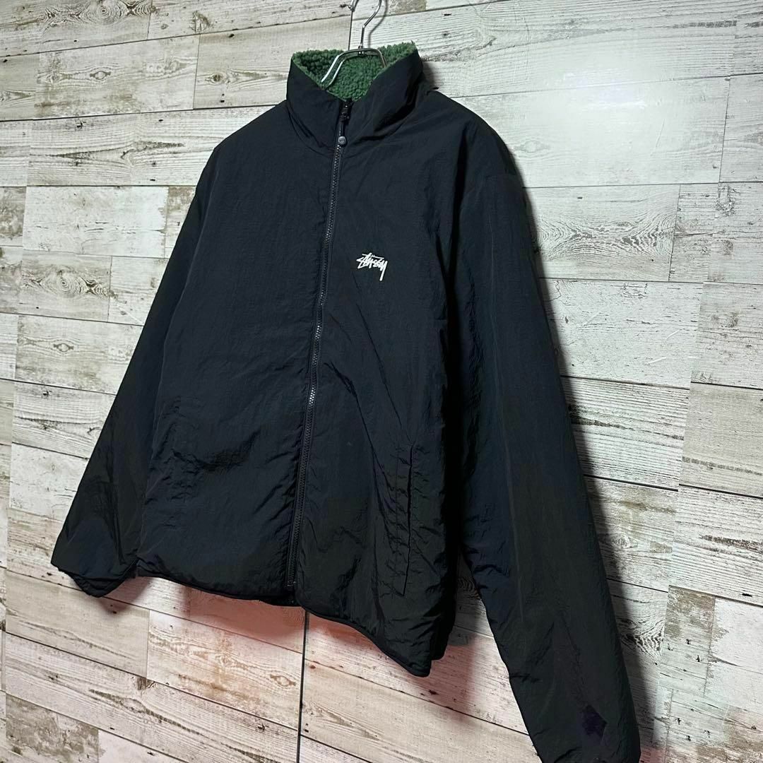 STUSSY - 【極美品】STUSSY リバーシブル ボアジャケット フリース 8