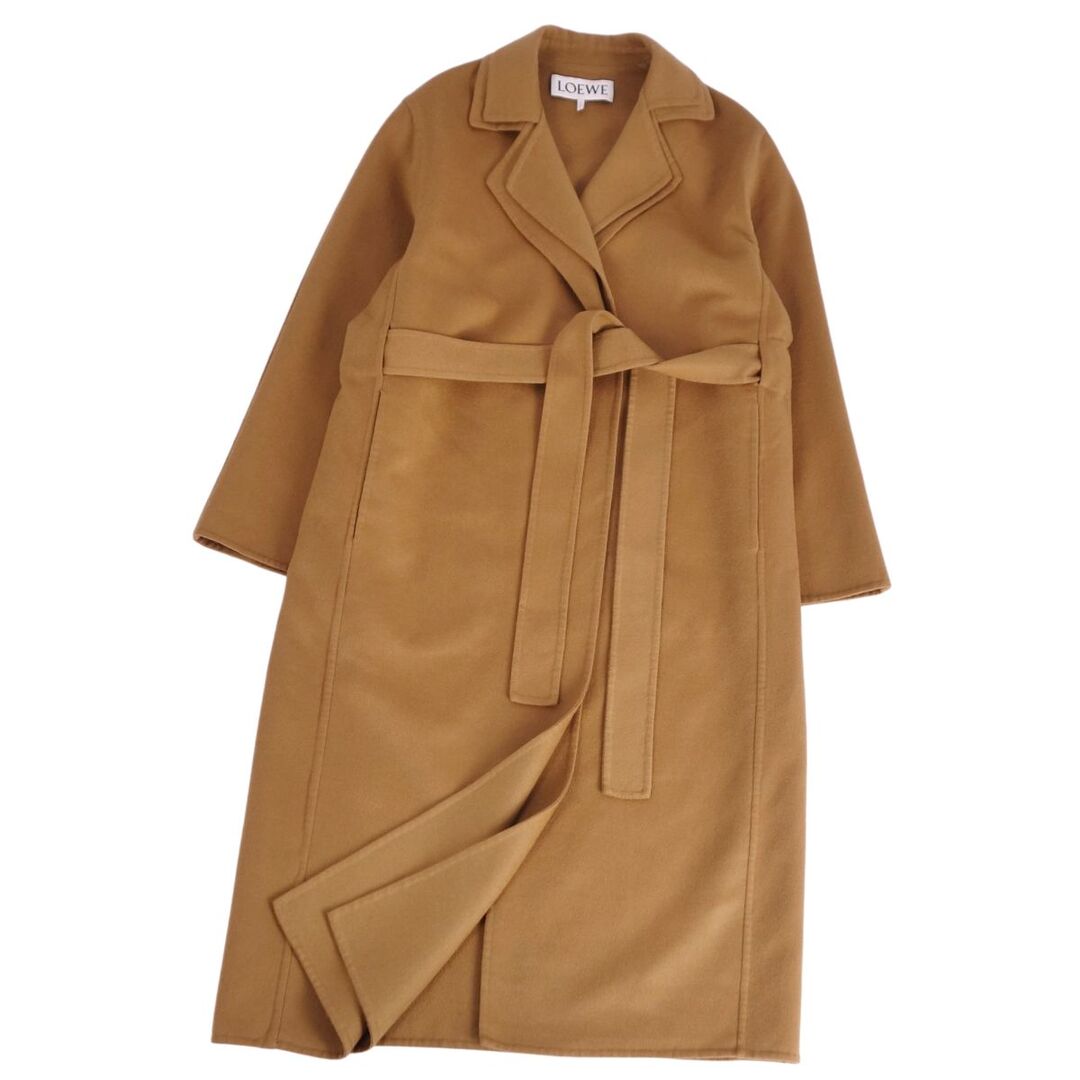LOEWE - 極美品 ロエベ LOEWE コート ベルト付き ロングコート ウール