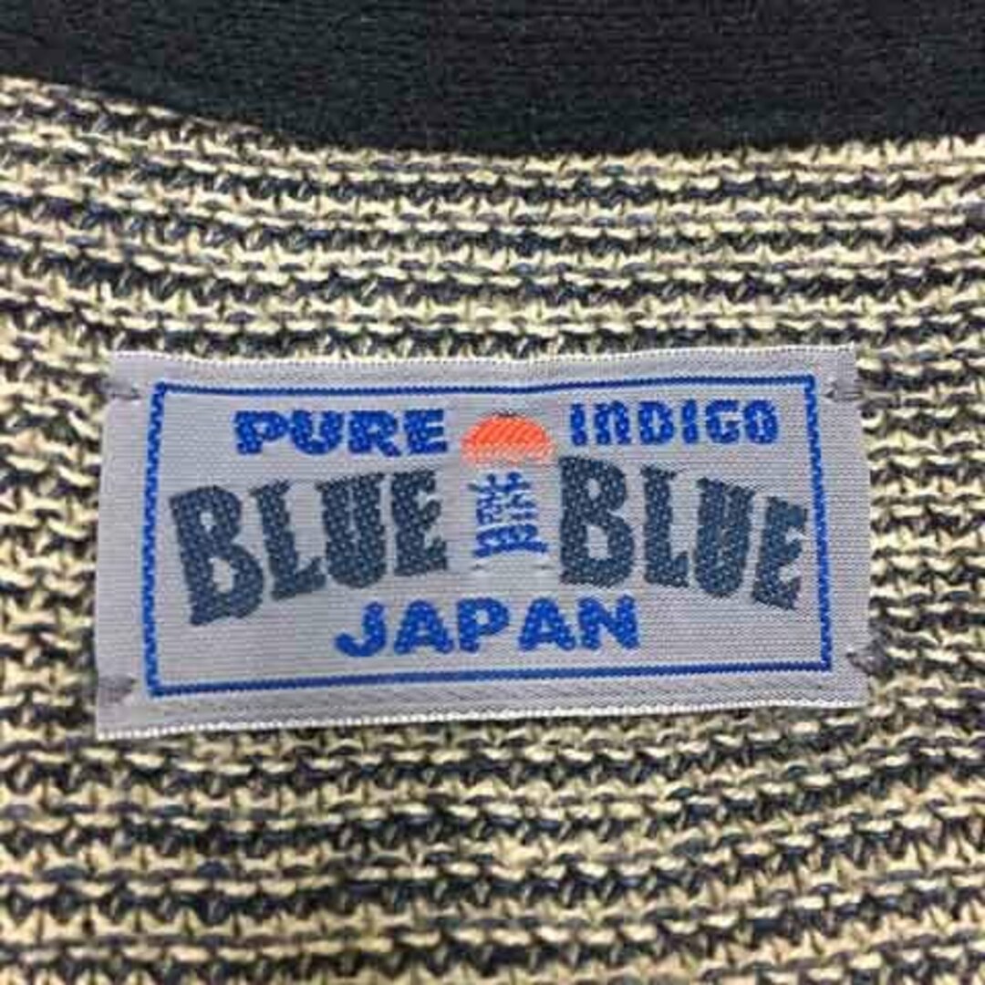 BLUE BLUE - ブルーブルー カーディガン ニット Vネック 長袖 S 紺