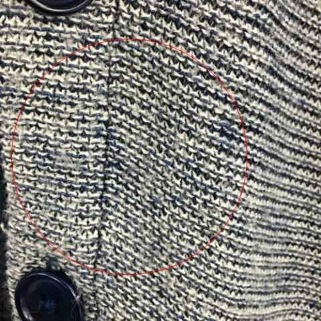 BLUE BLUE - ブルーブルー カーディガン ニット Vネック 長袖 S 紺