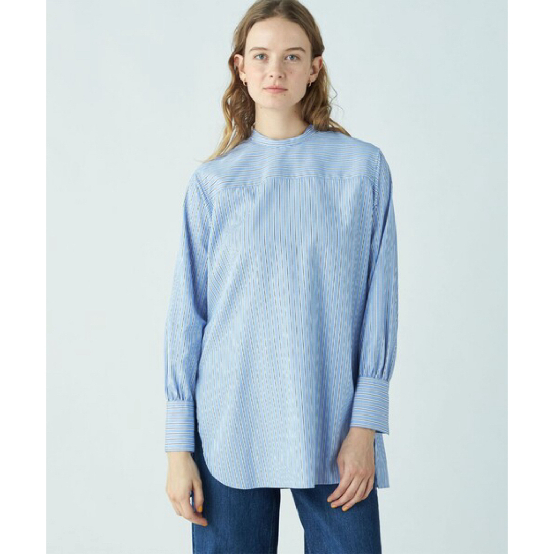 値下美品MACPHEE 美品 MACPHEE チュニック スタンドカラーチュニック