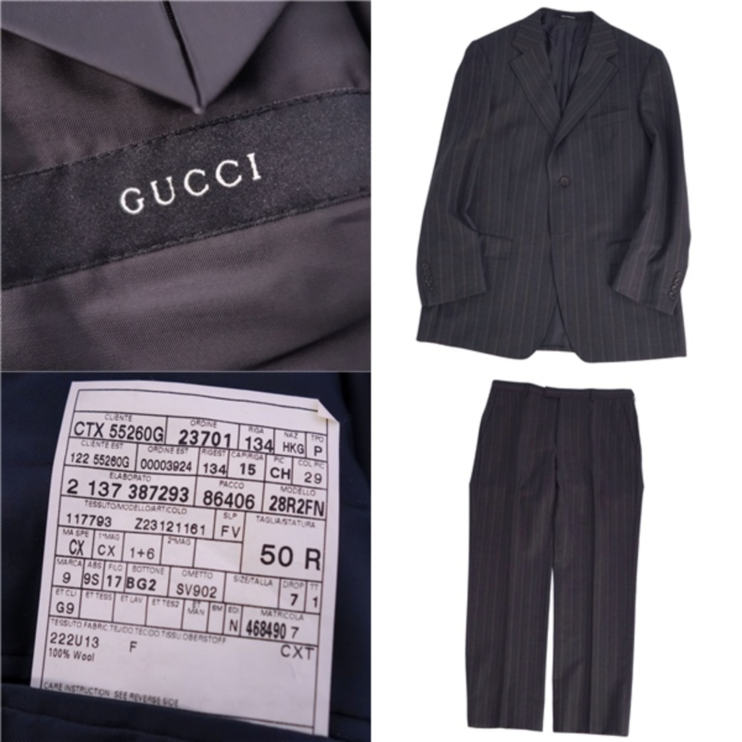GUCCI - 美品 グッチ GUCCI セットアップ スーツ シングル ストライプ