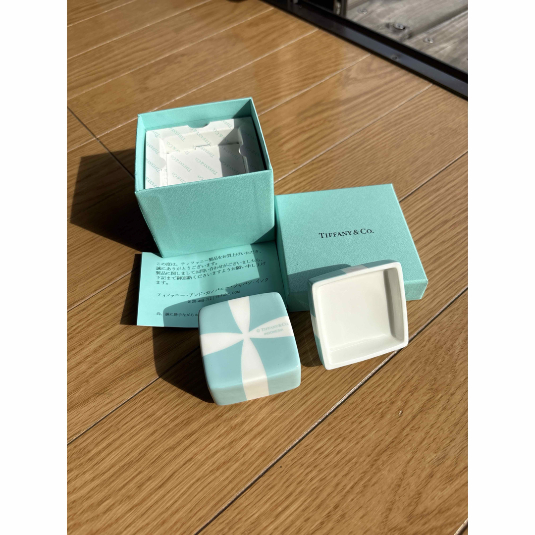 Tiffany & Co. - TIFFANY&Co. ティファニー 小物入れ 陶器 ミニブルー
