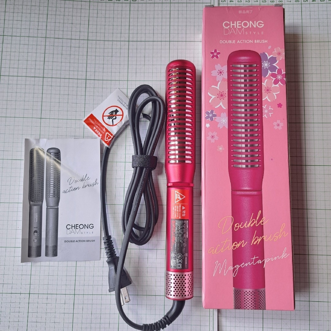 CHEONG DAM STYLE ダブルアクションブラシ レッド チョンダムスタイル