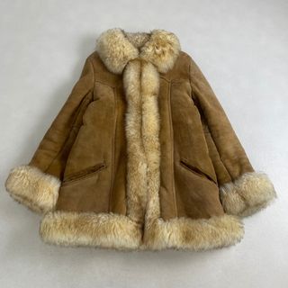 VINTAGE - 昭和レトロ 70sヴィンテージ スエードコート ファーの通販