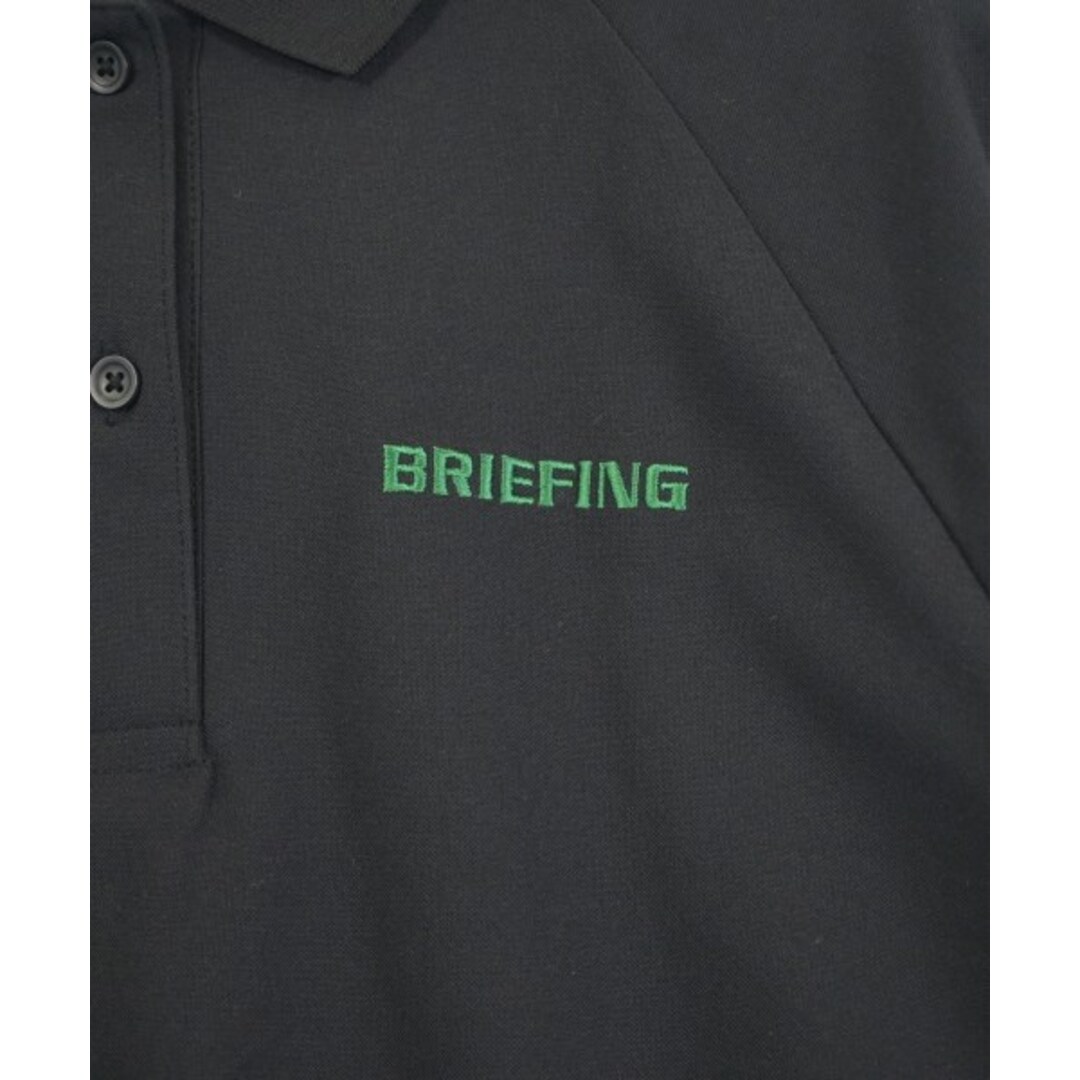 BRIEFING - BRIEFING ブリーフィング ポロシャツ S 黒 【古着】【中古