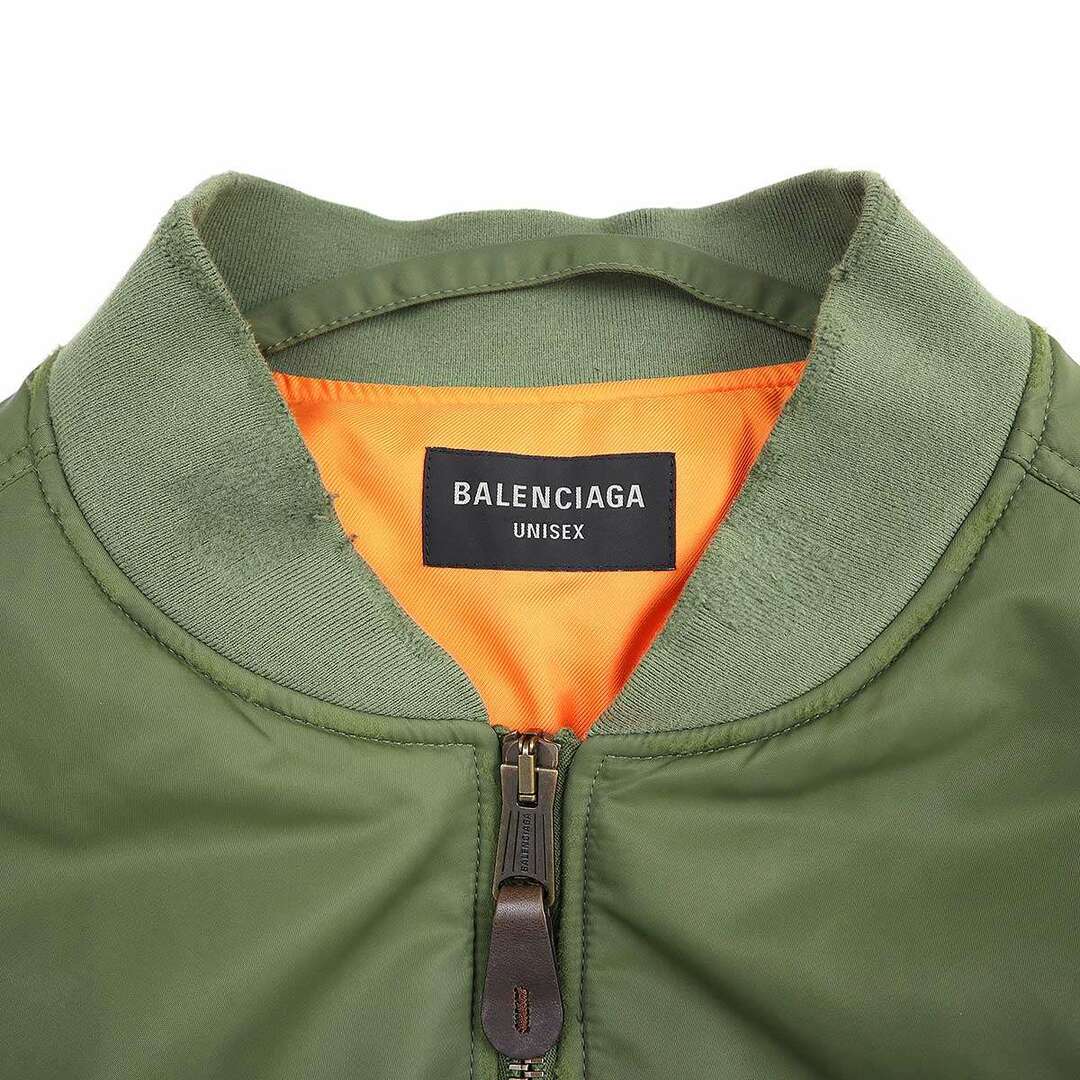 BALENCIAGA - BALENCIAGA バレンシアガ Off Shoulder Bomber Jacket