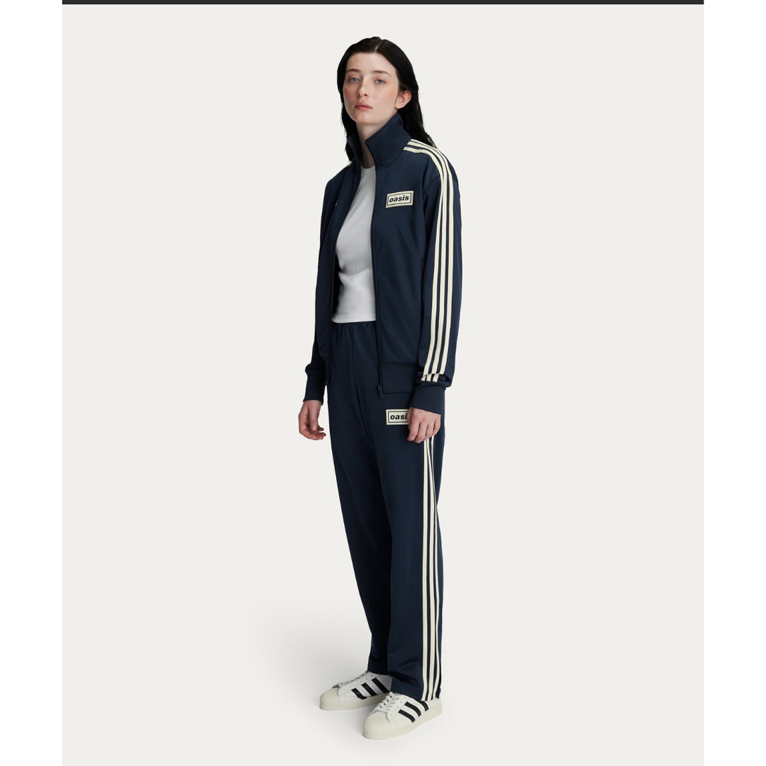 adidas - oasis adidasトラックジャケット Sサイズ ネイビー 新品の