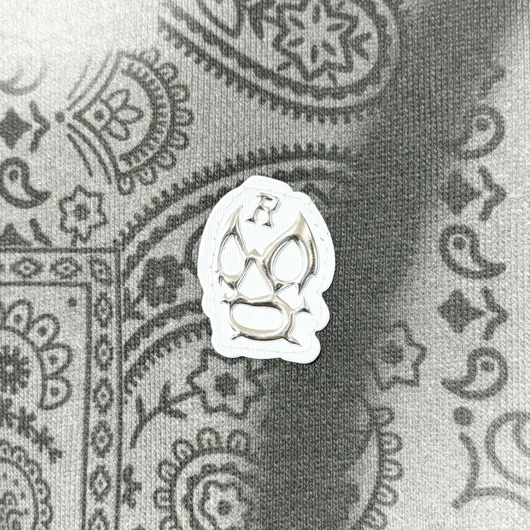 ラッセルノ ゴルフ クルーネック P.O スプレー ペイズリー ブラック M 4