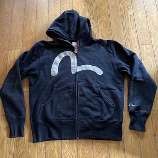 EVISU - evisu ジップ パーカー 黒の通販 by まさ's shop｜エヴィス