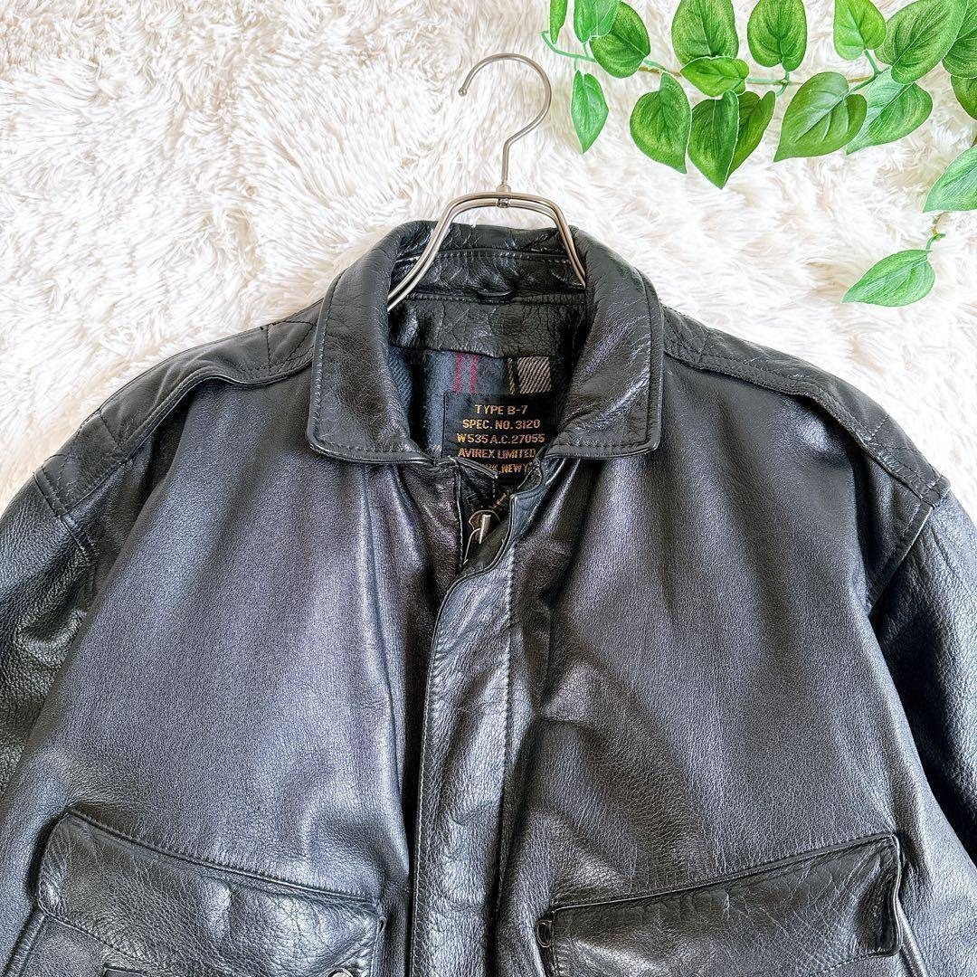 AVIREX - 希少 アビレックス B-7 フライトジャケット レザージャケット