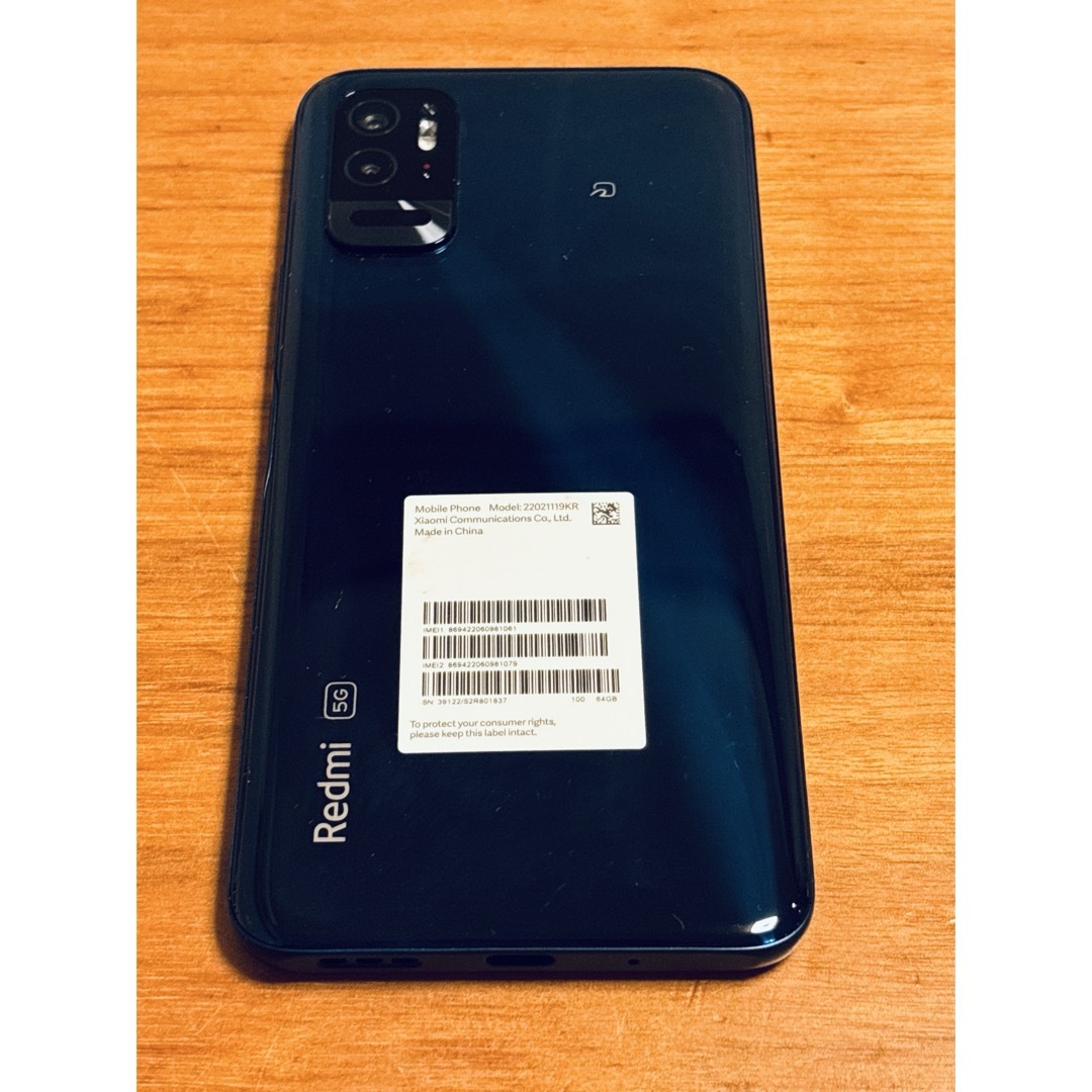 Xiaomi - Xiaomi Redmi Note 10T A101XM ナイトタイムブルーの通販 by