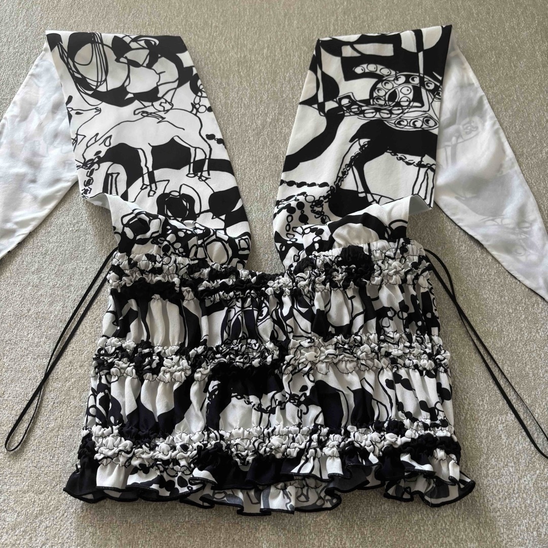 CHANEL シャネル シルク ホルターネック トップス カットソー 34