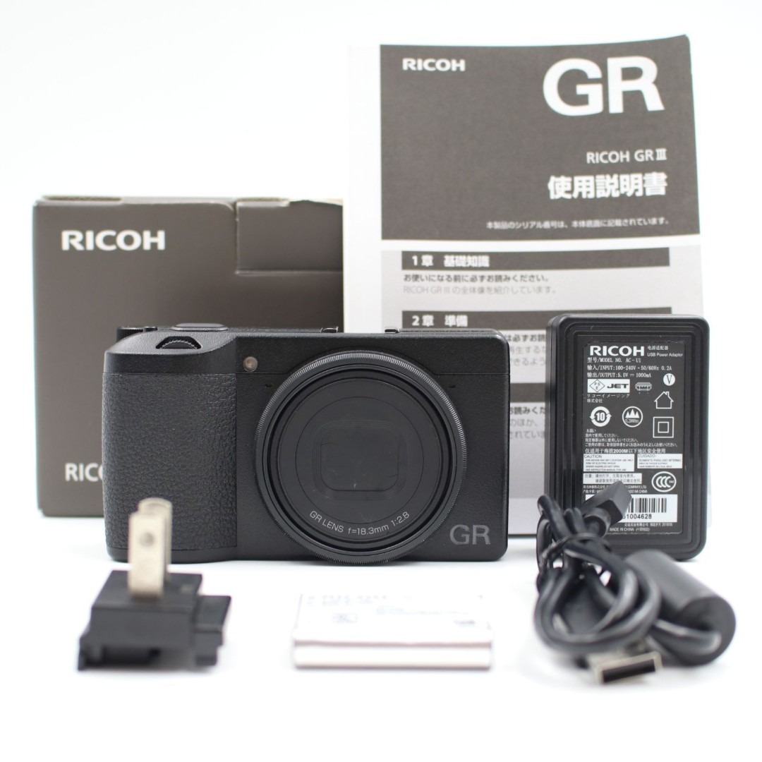 極美品 リコー RICOH GR DIGITAL ショット数3433枚 充電器付 RICOH GR