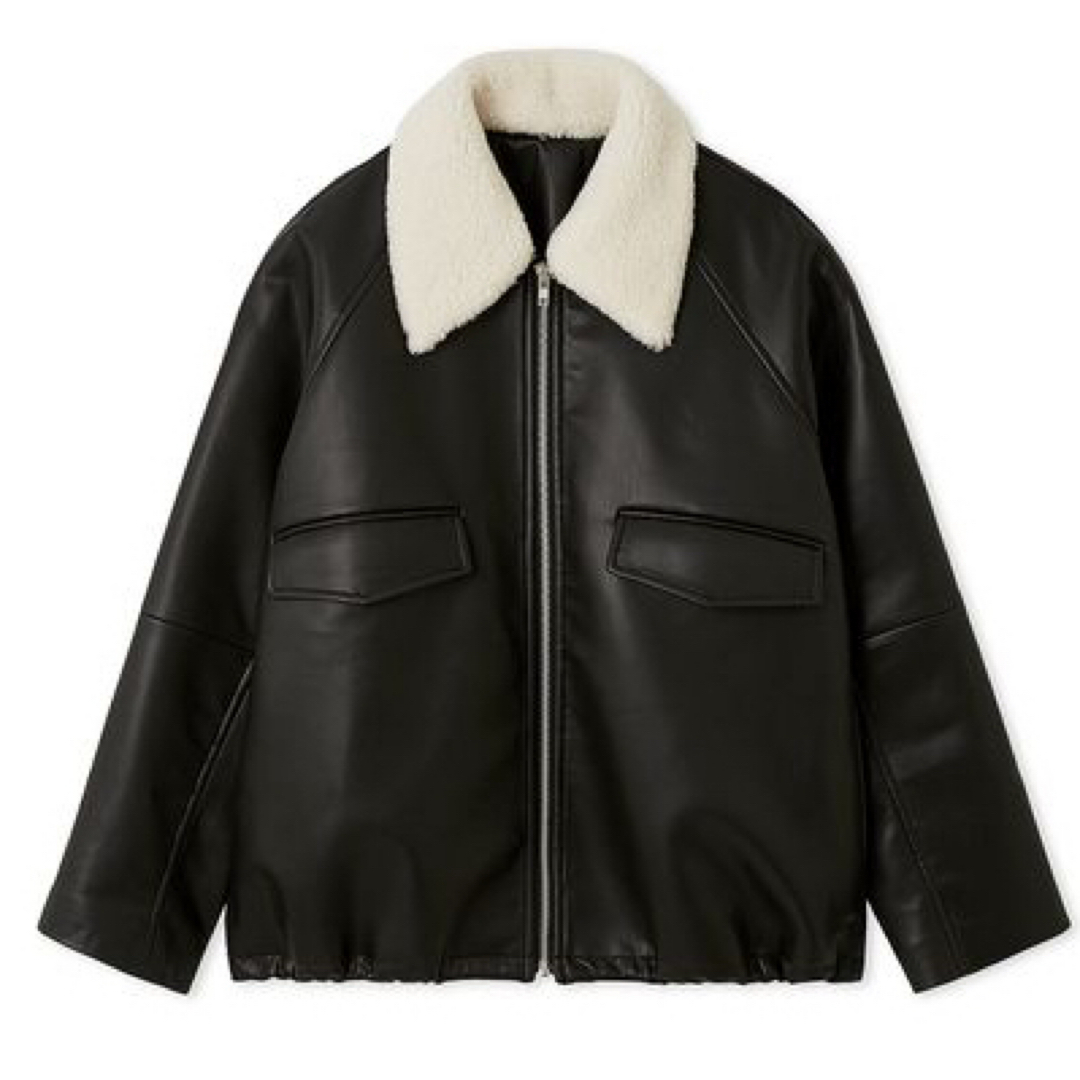 Mila Owen - MILAOWEN ミラオーエン ステンカラーフェイクレザー