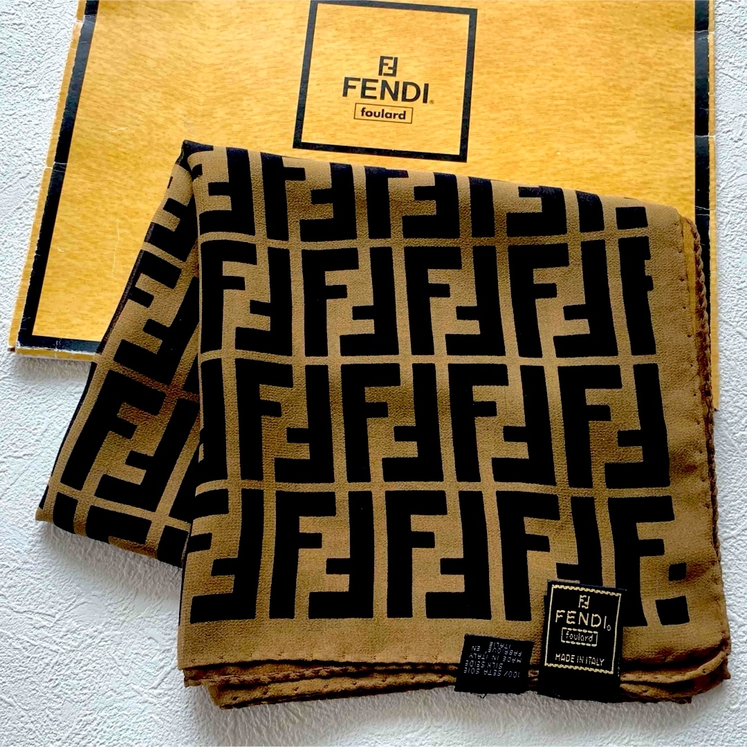 FENDI - FENDI☆FENDI☆シルクシフォンスカーフV☆ズッカの通販 by