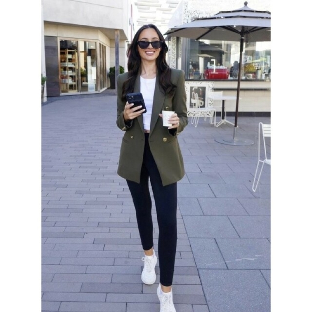 ZARA - ZARA テーラードボタンブレザー Sサイズ カーキの通販 by