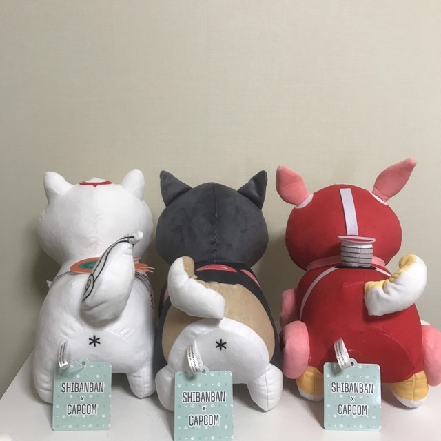 カプコン限定 しばんばん × カプコン BIGぬいぐるみ 計3個セットの通販