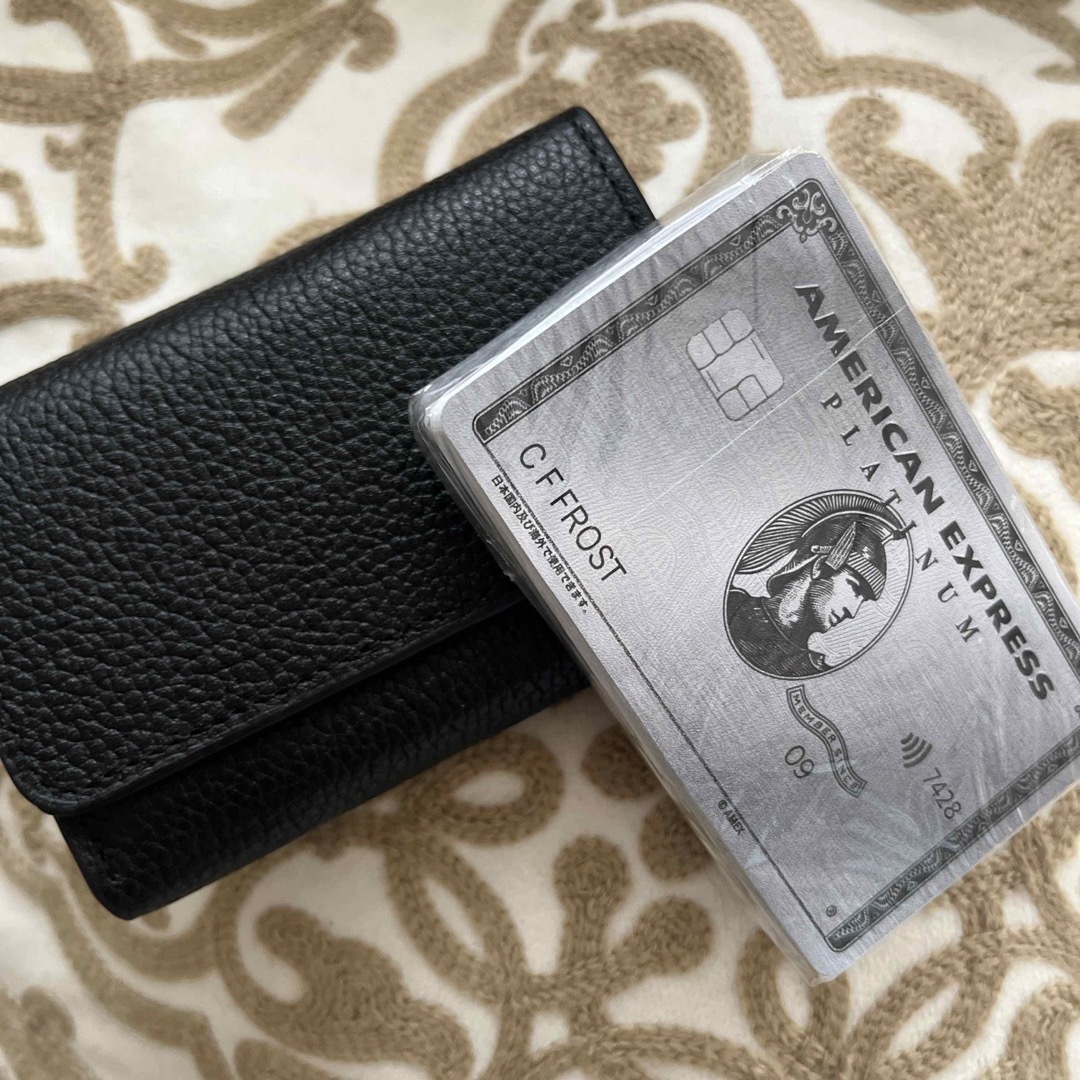 新品未使用 アメックスプラチナ トランプ付き名刺入れ カードケースの