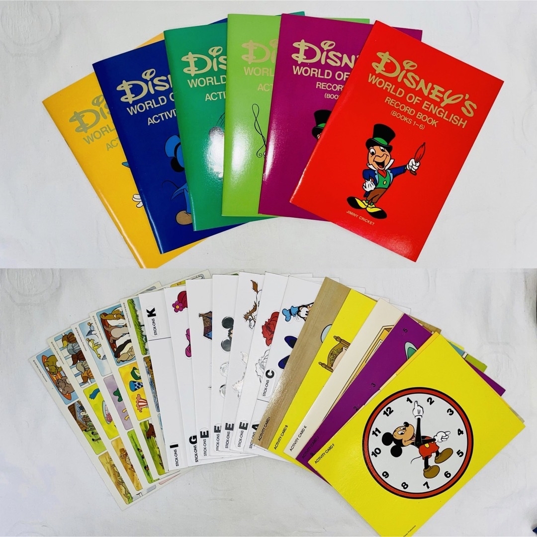 Disney - Disney world of english 1〜12 本＋カセット＋教材の通販 by