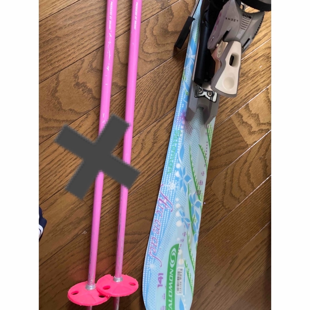 SALOMON - スキー板 レディース サロモン 141 ☆かわいい 水色の通販