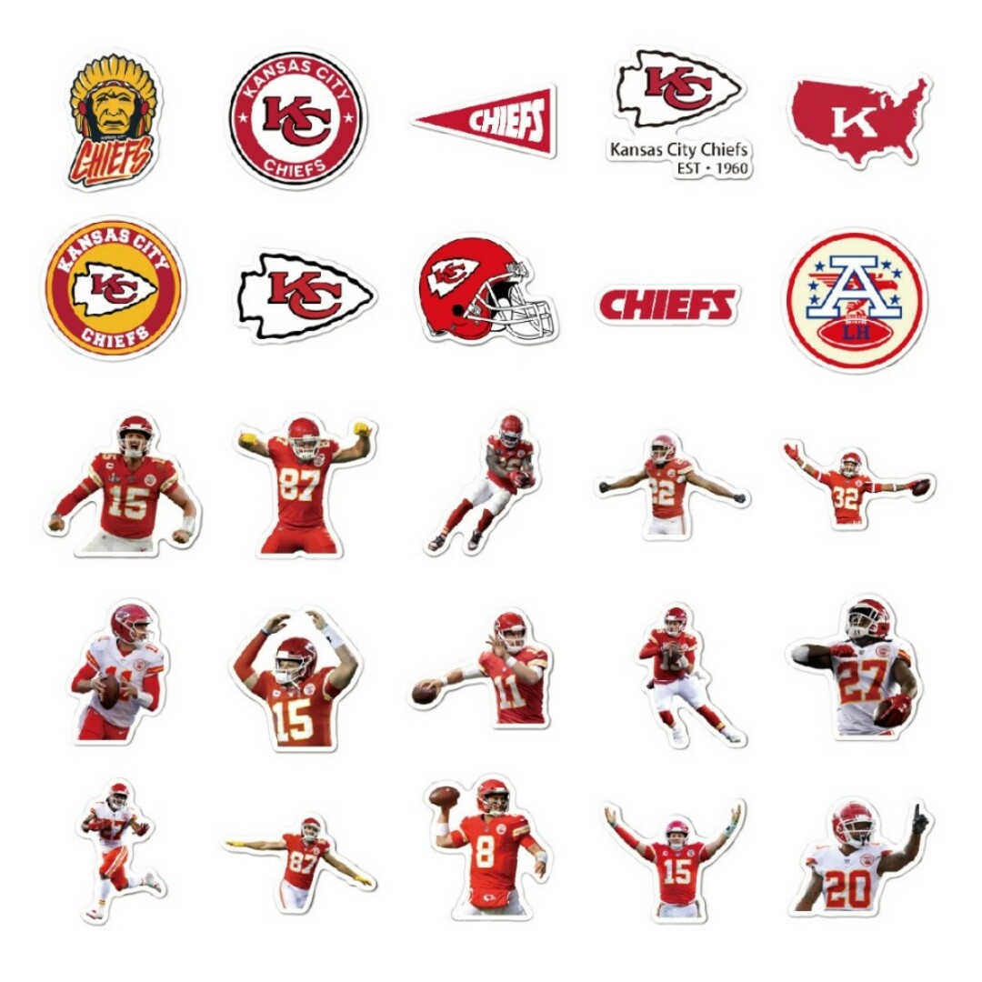 新品 NFL アメフト ステッカー シール 防水シール カンザスシティ