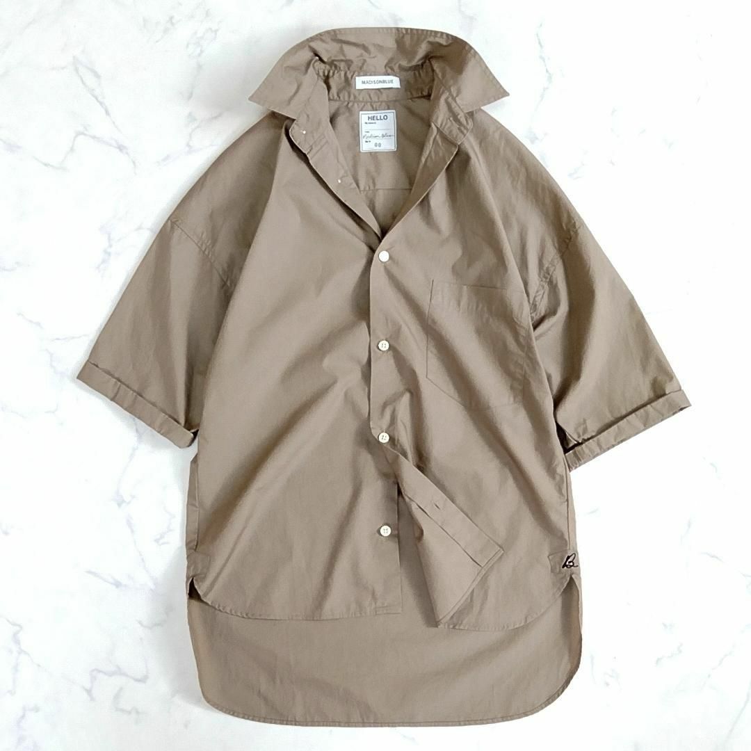 マディソンブルー J・BRADLEY SHIRT 半袖 ブラウン 00 z83