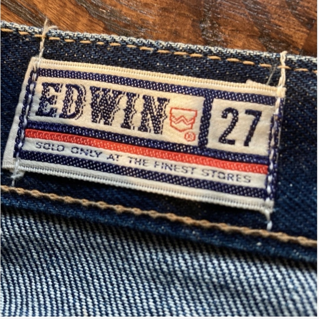 EDWIN - 濃紺色落ち極上！70s EDWIN パッチポケット ベルボトム フレア