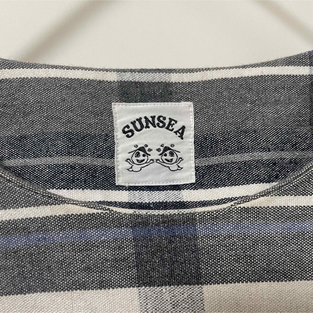 SUNSEA - ”サンシー”チェックオッドスリーブプルオーバーの通販 by