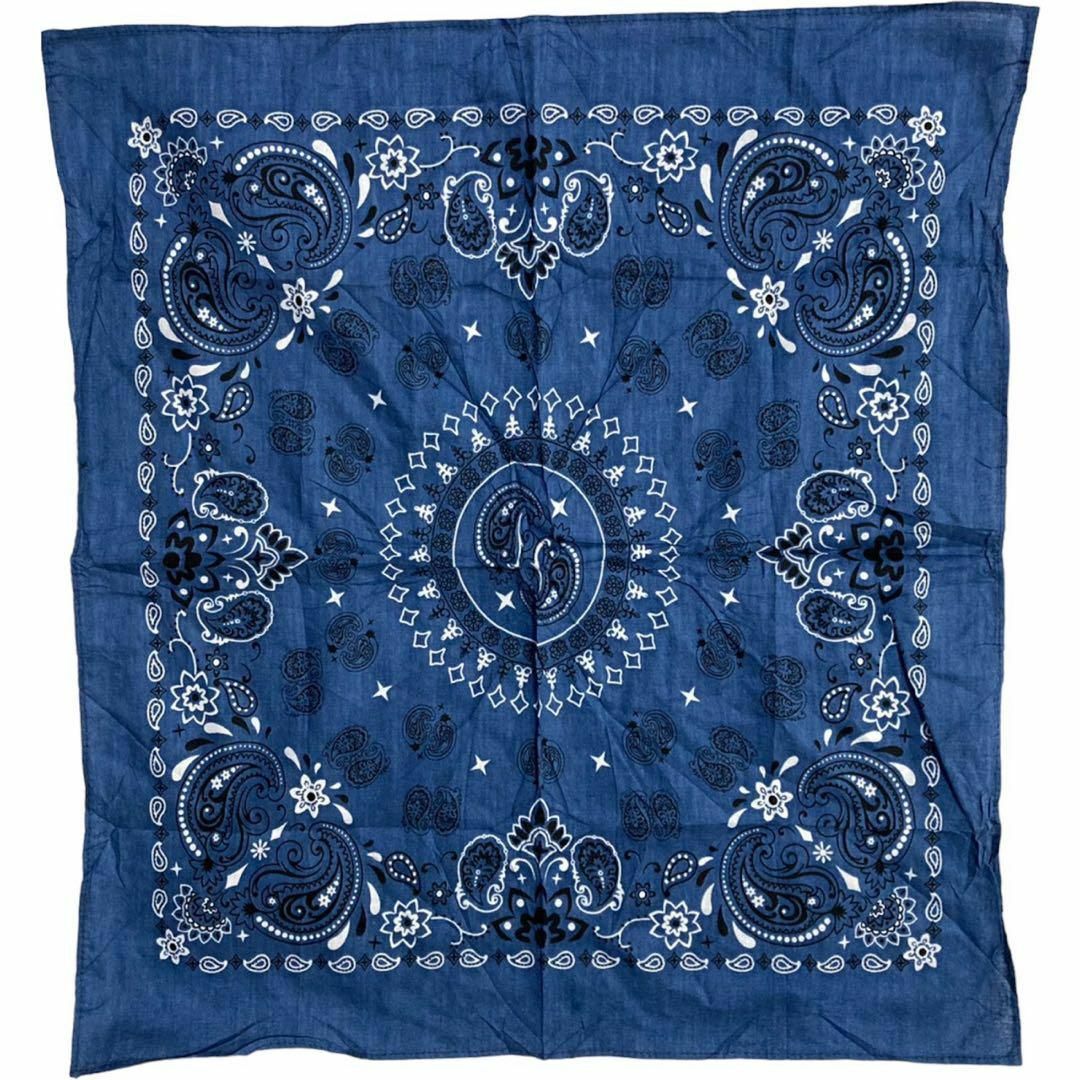 VNZ ビンテージ バンダナ 7枚 セット まとめ売り 花柄赤黒ドクロ黄色青