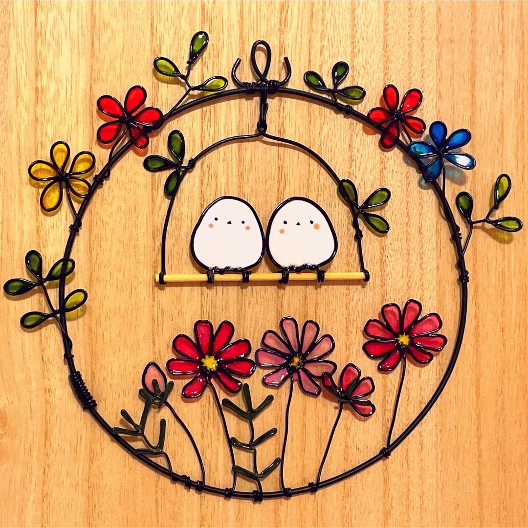 WL SE21 シマエナガ】ディップアート ワイヤーアート ワイヤークラフト