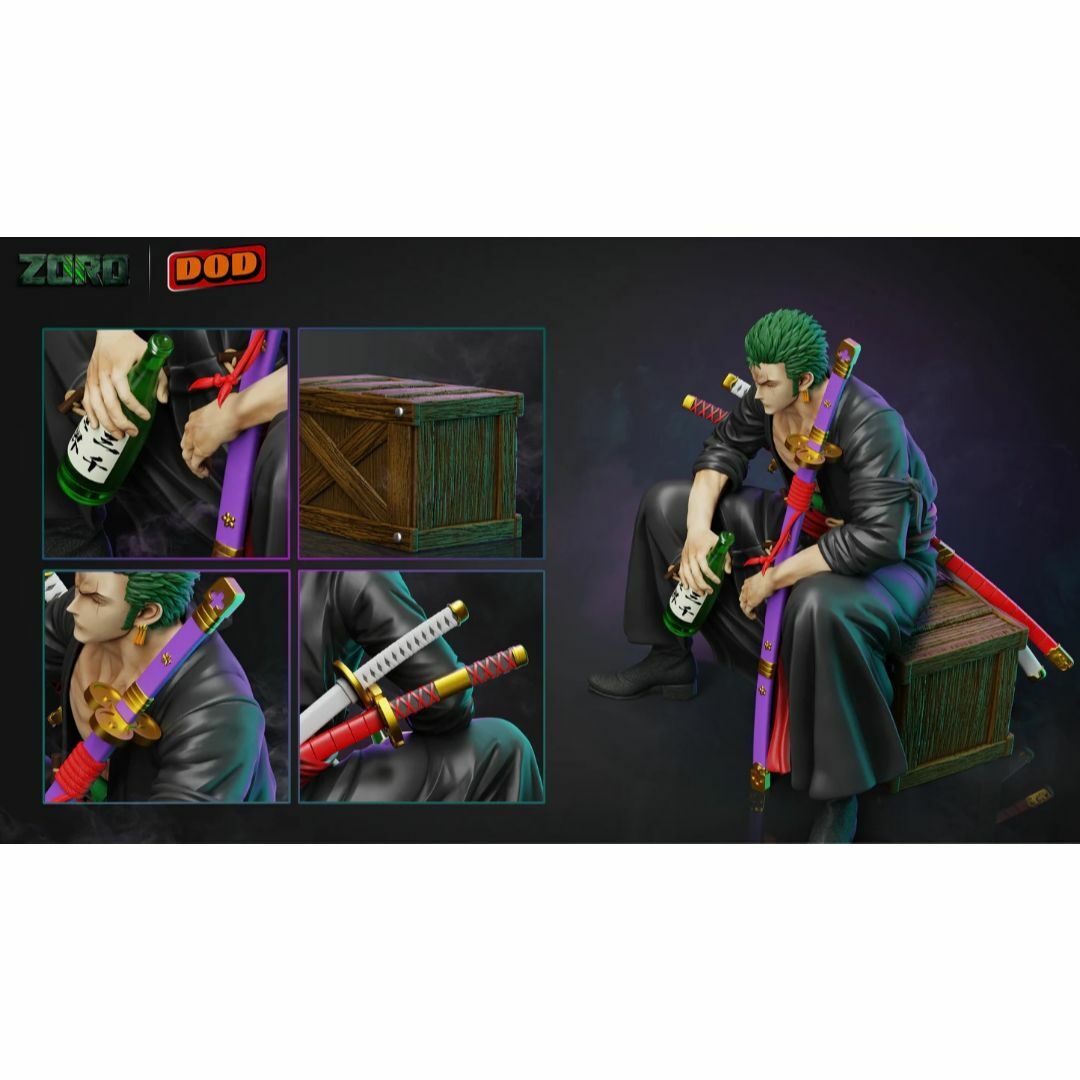 ワンピース 鬼ヶ島 ロロノア・ゾロ ガレージキット フィギュア 塗装