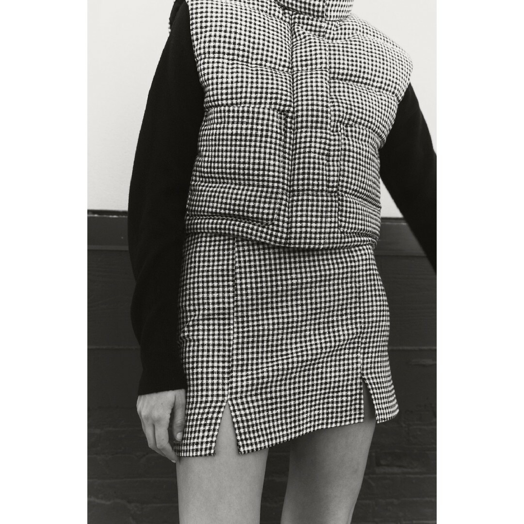 ZARA - ZARA チェック柄ミニスカート Mサイズ チェック柄の通販 by