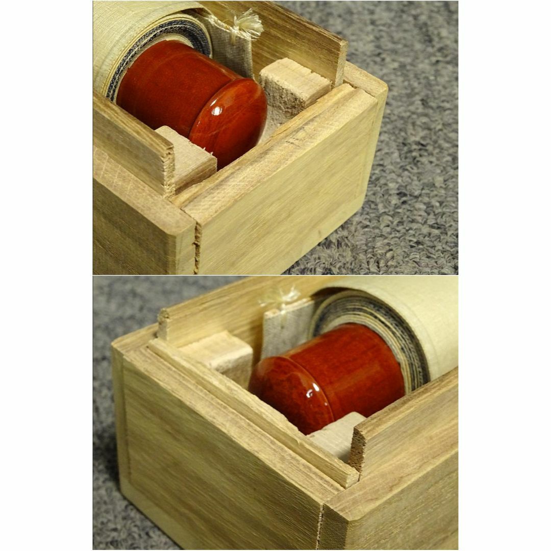 真作】掛軸 大平華泉『寒梅』日本画 紙本 肉筆 共箱付 掛け軸 a07287の