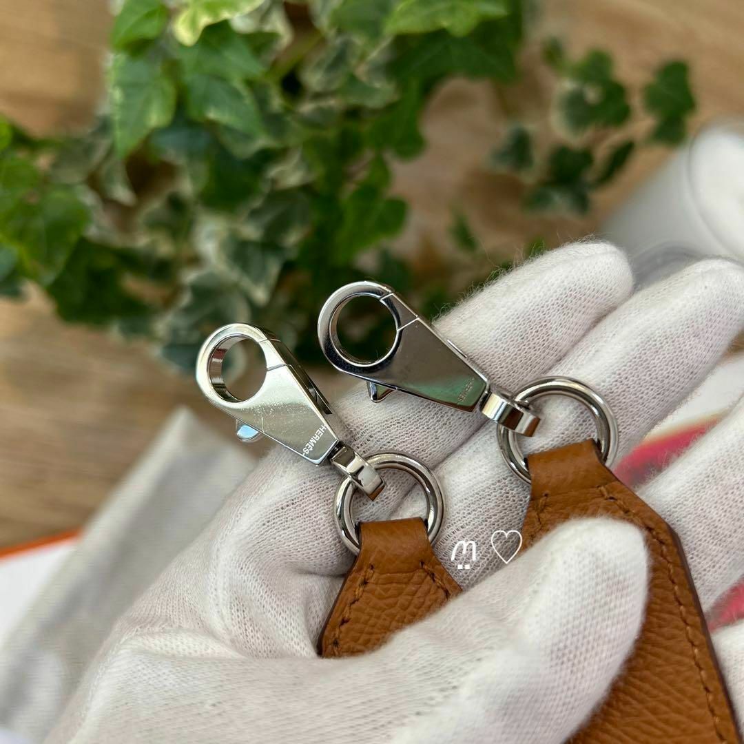 HERMES - エルメス トレサージュドゥキュイール25mm バンドリエール