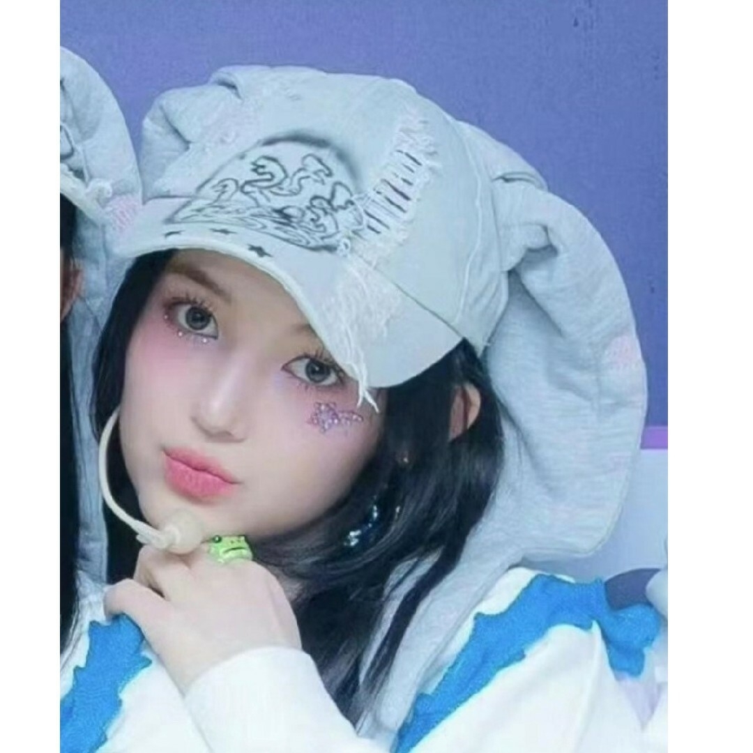 Newjeans new jeans ニュージーンズ うさぎキャップの通販 by ふりふり