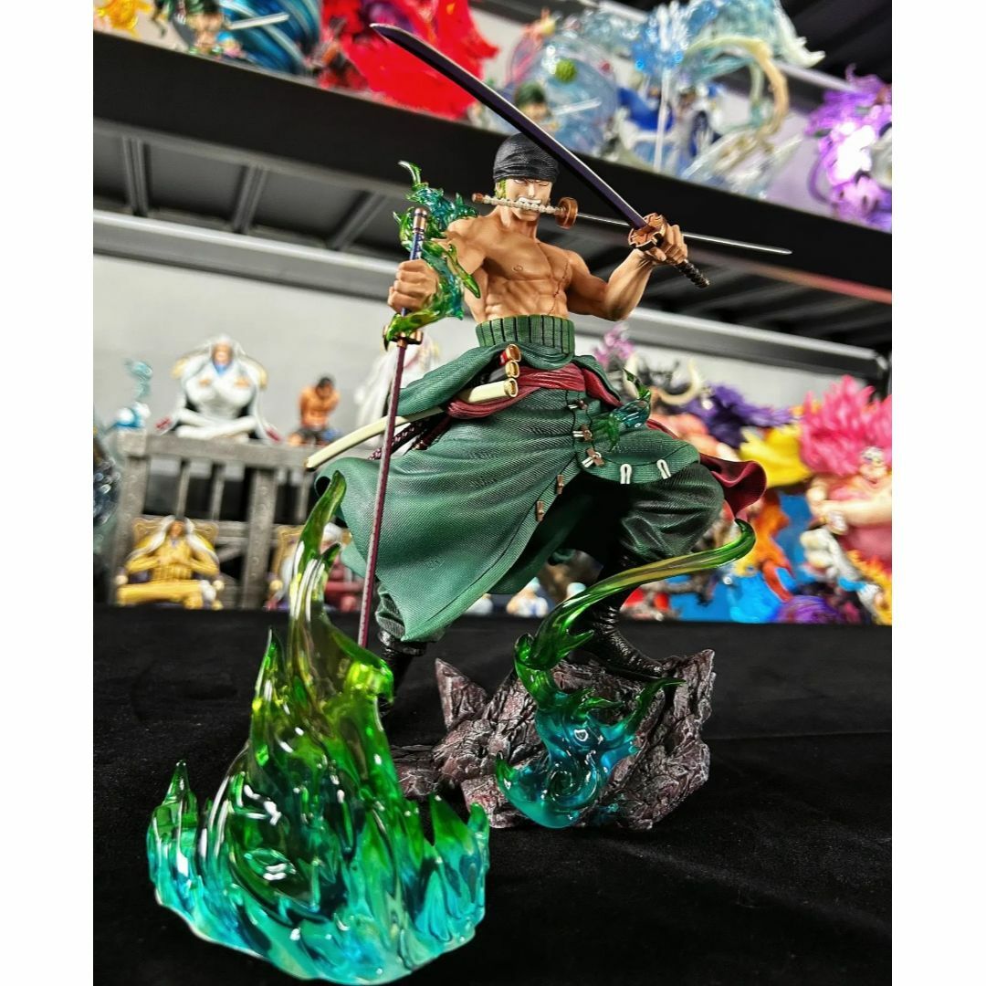 ワンピース ロロノア・ゾロ フィギュア ガレージキット LXスタジオ 緑