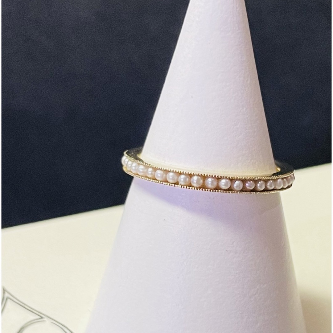 sowi - ◼️現行品◼️【sowi】K10YGパールハーフエタニティリング/#11